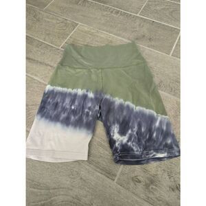 Women's American Eagle OG Tie Dye Bike Short Olive‎ Fun Size Medium